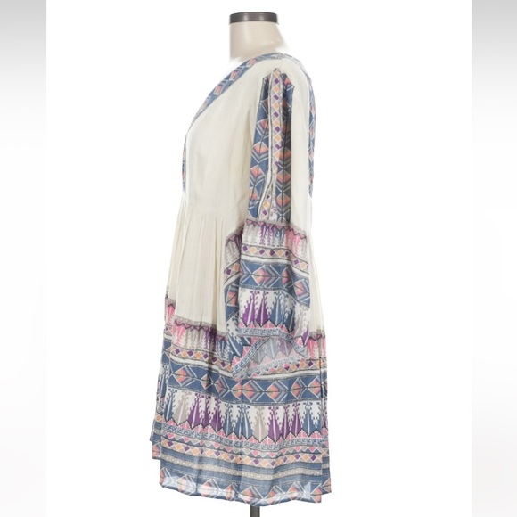 NWOT: Free People Terra Nova Boho Embroidered Relaxed Fit Dress• Small - Picture 8 of 13